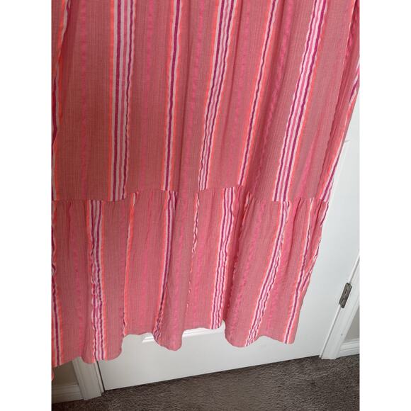 Vineyard Vines Women's Sleeveless Striped Neon Pop Maxi Midi Dress Size Large L - Picture 6 of 14